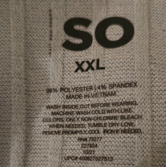 SO Ribbed Button Front Crop Y2K Trendy Top Light Blue Lettuce Edge XXL - Picture 3 of 3